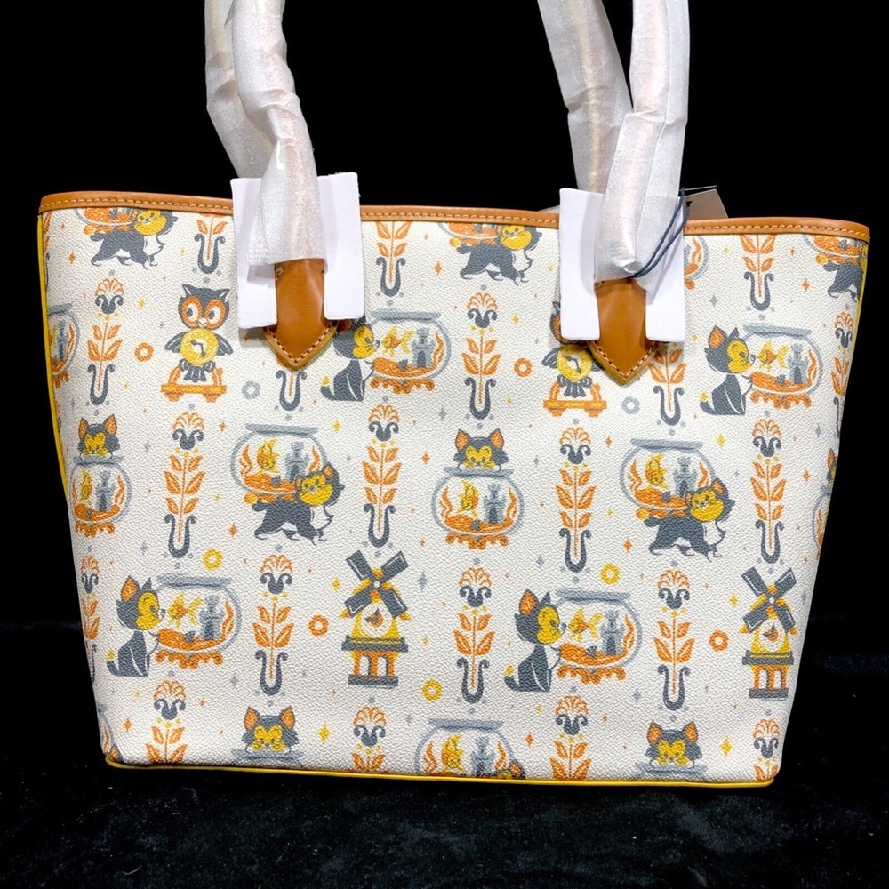 Disney Parks Dooney & Bourke Pinocchio Figaro & Cleo Tote Purse Bag B - NEW - Picture 5 of 8